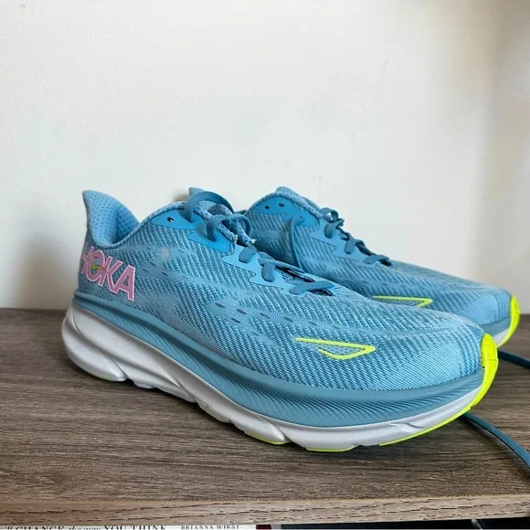 HOKA Clifton 9 Dusk Pink Twilight 1132211-DNK Women’s 10.5D Wide Running Shoe - Picture 1 of 14